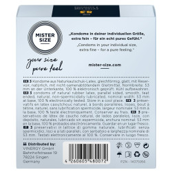 MISTER SIZE Préservatifs Mister Size 53mm x3